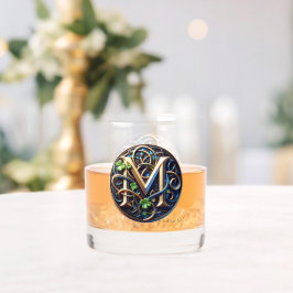 Vaso De Whiskey Celtic Monogram Rocks Glass Set