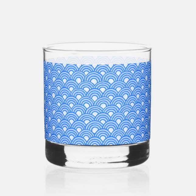 Vaso De Whiskey Cerulean Scales Rocks Glass (Anverso)