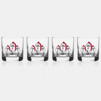 Vaso De Whiskey Christmas Caroling Cats Joyous Fun