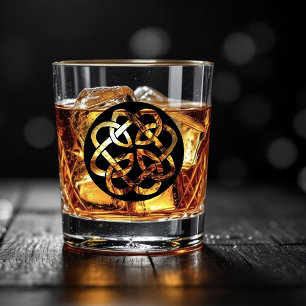 Vaso De Whiskey Círculo de trabajo del nudo celta