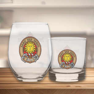 Vaso De Whiskey Clan Kerr Escudo por Tartán