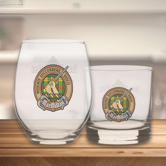 Vaso De Whiskey Clan MacMillan Escudo sobre Tartán (Subido por el creador)