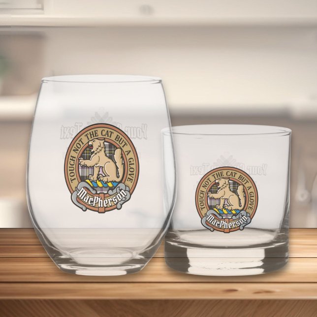 Vaso De Whiskey Clan MacPherson Escudo por Vestir Tartán (Subido por el creador)