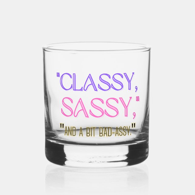 Vaso De Whiskey Clásico, elegante y un poco desenfadado. (Reverso )