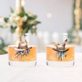 Vaso De Whiskey Club Social Boho Cowgirl Rocks Glasses