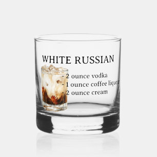 Vaso De Whiskey Cóctel Ruso de Vodka blanco