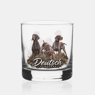 Vaso De Whiskey Colección de caza del Pointer de pelo corto alemán