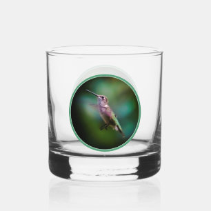 Vaso De Whiskey Colibrí de garganta rubí - Fotografía original