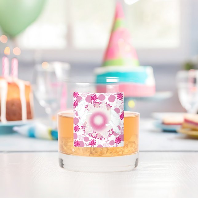 Vaso De Whiskey colombe à fleurs (Insitu (Cumpleaños))