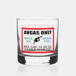 Vaso De Whiskey combustible AVGAS / 100LL solamente
