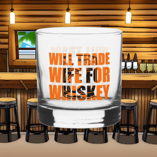 Vaso De Whiskey Comercio divertidísimo Esposa de arte verbal