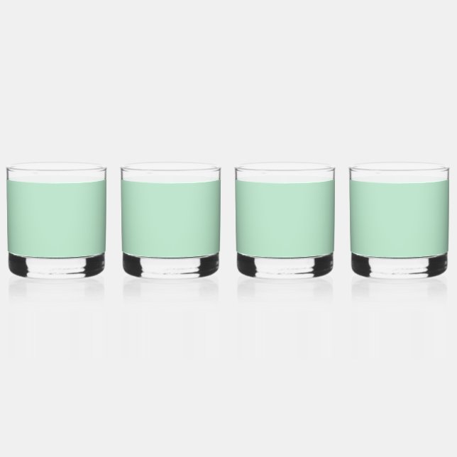 Vaso De Whiskey Conjunto de vidrio de Personalizable verde de fábr (Anverso)