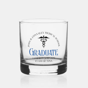 Vaso De Whiskey Conmemoración de graduación de la Escuela de Medic