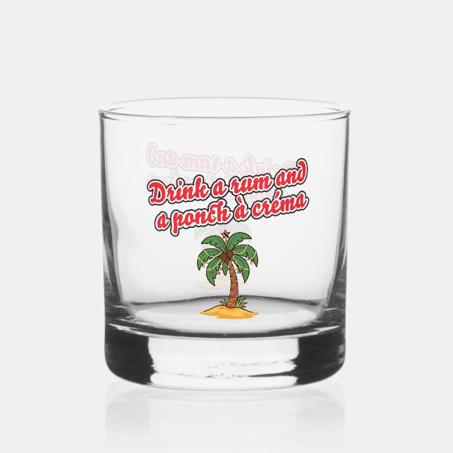 Vaso De Whiskey Copa de cóctel de Navidad Trini (Anverso)