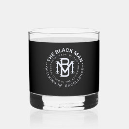 Vaso De Whiskey Copas de Whiskey para Hombre de Lujo Negro Vidrio