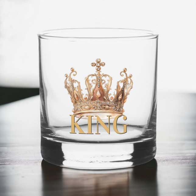 Vaso De Whiskey Corona dorada del rey real (Subido por el creador)