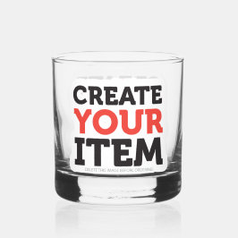 Vaso De Whiskey CREA-TU-PROPIO DIY Personalizado carga tu diseño