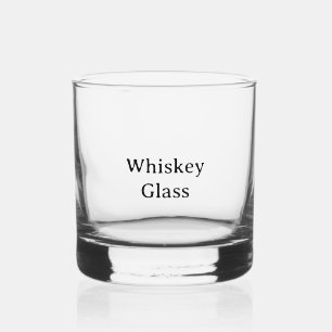 Vaso De Whiskey Crea tu propio simple personalizado 3.5"x3.25" 