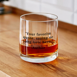 Vaso De Whiskey Crear su propia cita Personalizado