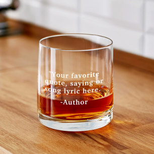 Vaso De Whiskey Crear su propia cita Personalizado