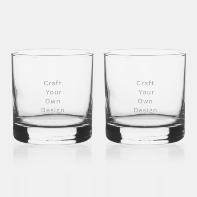 Vaso De Whiskey Create Your Own Personalize Add logo,Text (Anverso)