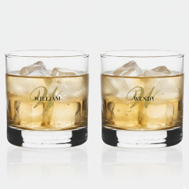 Vaso De Whiskey Create Your Own Personalize Add Monogram,Name