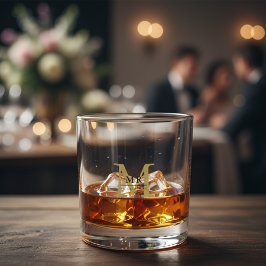 Vaso De Whiskey Create Your Own Personalize Add Monogram,Name