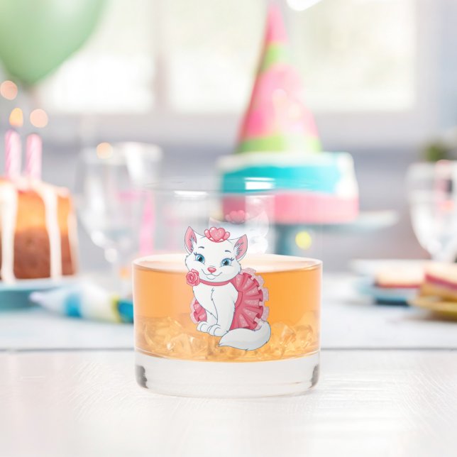Vaso De Whiskey Cristal Kitty Whiskey (Insitu (Cumpleaños))