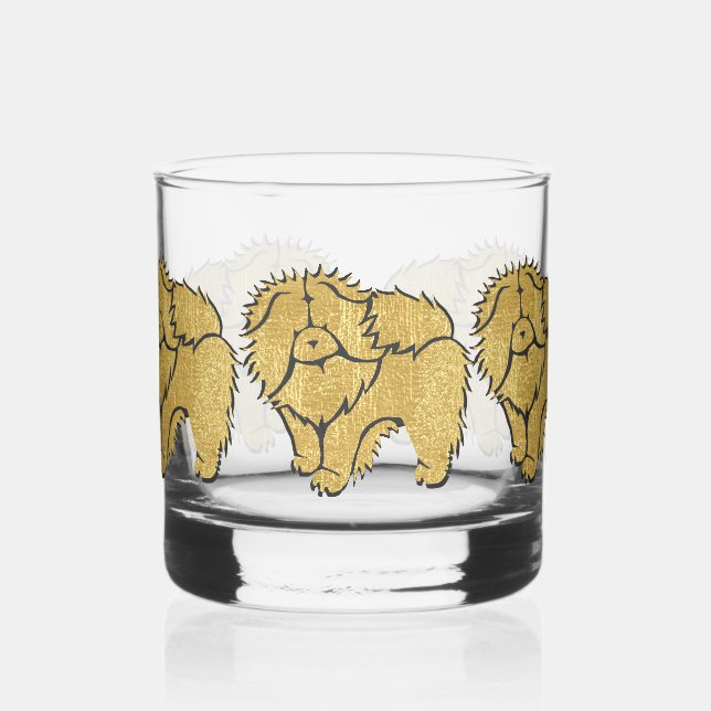 Vaso De Whiskey Cristal Sparkly Thang Rough Chow Rocks (Izquierda)