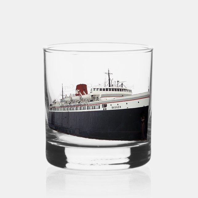 Vaso De Whiskey Cristal SS Badger (Anverso)