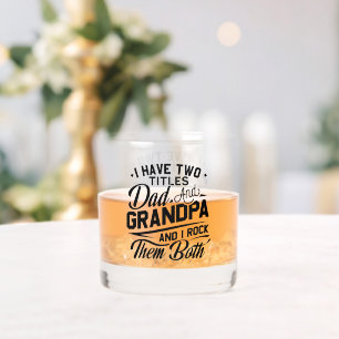 Vaso De Whiskey Cute Diversión Retro Typografía Papá Regalo Abuelo