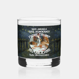 Vaso De Whiskey Czar Rue Mentiroso Trump Partido Republicano USA A