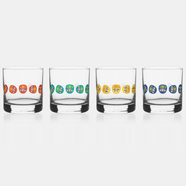 Vaso De Whiskey Daruma Rolling (Anverso)