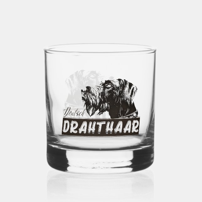 Vaso De Whiskey Deutsch Drahthaar (Anverso)