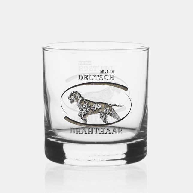 Vaso De Whiskey Deutsch Drahthaar (Anverso)