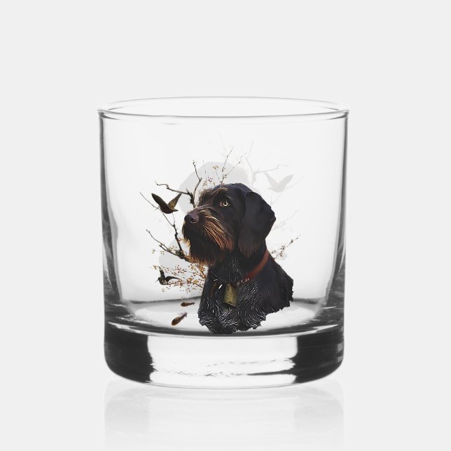 Vaso De Whiskey Deutsch Drahthaar (Anverso)
