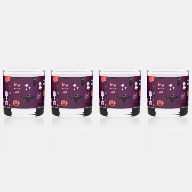 Vaso De Whiskey Día de las Brujas (Anverso)