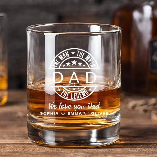 Vaso De Whiskey Día del Padre, la leyenda del mito de papá (Subido por el creador)