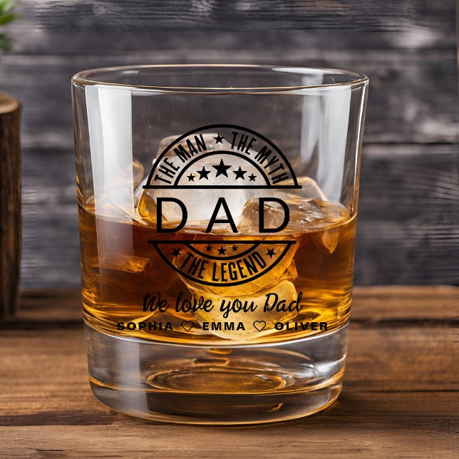 Vaso De Whiskey Día del Padre, la leyenda del mito de papá (Subido por el creador)