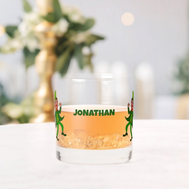 Vaso De Whiskey Día del Personalizado Leprechaun St. Patrick (Insitu (Boda))