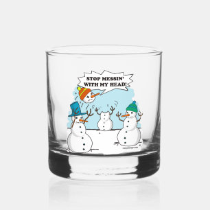 Vaso De Whiskey Dibujo gracioso de Personalizado Snowman