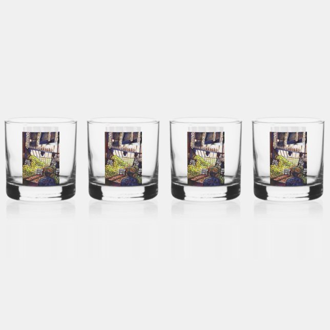 Vaso De Whiskey Dimensiones de la curiosidad (Anverso)