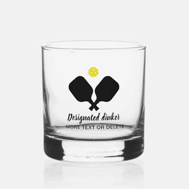 Vaso De Whiskey Dinker personalizado divertido (Anverso)