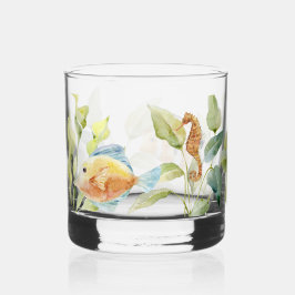 Vaso De Whiskey Diseño de peces temáticos divertidos