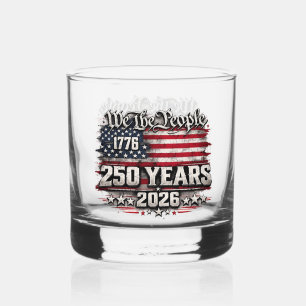 Vaso De Whiskey Diseño del 250 aniversario de 'Nosotros el Pueblo'