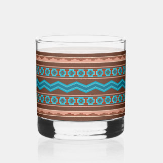 Vaso De Whiskey Diseño geométrico al estilo del suroeste de Camero