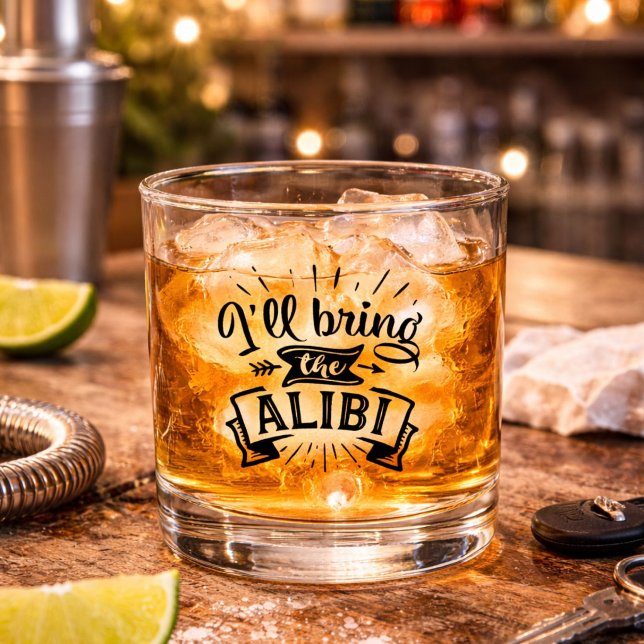 Vaso De Whiskey Divertido, traeré la coartada (Subido por el creador)