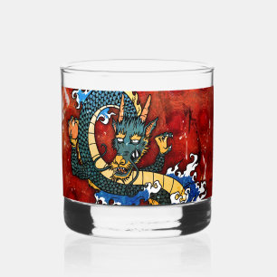 Vaso De Whiskey Dragón japonés