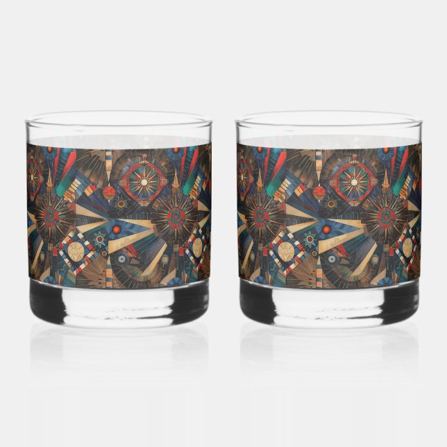 Vaso De Whiskey Drin etéreo cimano "antiguas crónicas indígenas" (Anverso)