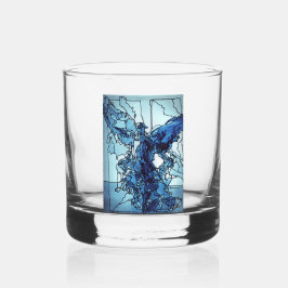 Vaso De Whiskey Drinkware Set Blue Angel